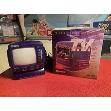 Roxo Curtis RT102 preto e branco portátil 5" TV rádio carro meteorológico, usado comprar usado  Enviando para Brazil