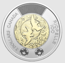 2023 Canadá Toonie Jean Paul Riopelle 100º aniversário $2 simples - de rolo comprar usado  Enviando para Brazil