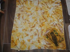 Seidentuch gelb handmade gebraucht kaufen  Langenpreising