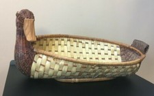 Vtg wicker duck for sale  Detroit Lakes