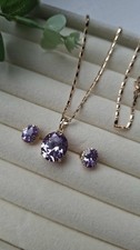 Purple zirconia set for sale  SHEFFIELD