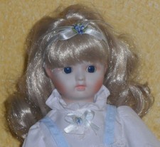 Blonde mädchen porzellanpuppe gebraucht kaufen  Bochum