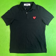 Camisa polo masculina manga curta coração médio Japão Comme des Garcons Play comprar usado  Enviando para Brazil