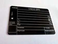 Plaque constructeur IVECO - Vin plate IVECO - Typenschild Iveco - ID plate IVECO comprar usado  Enviando para Brazil