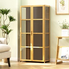 Bamboo acrylic cabinet for sale  LEICESTER