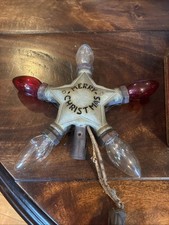 Vintage RARO 1920-30's NOMA "A Feliz Natal" 5-Bulbos Árvore Topper Estrela Luz, usado comprar usado  Enviando para Brazil