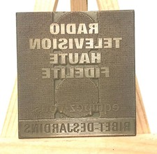 Ancienne plaque impression d'occasion  Giromagny