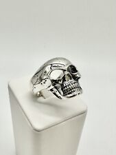 Silver skull ring for sale  RUNCORN