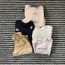 Lote misto de roupas 5P para meninas crianças pacote Zara minúsculo algodão lacuna 18M-2Y comprar usado  Enviando para Brazil