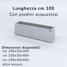 Fioriere cemento lisce usato  Italia