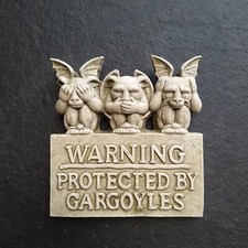Gargoyles warning wall for sale  HOCKLEY