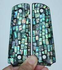 Abalone Shell Pearl Grips para 1911 tamanho completo ajuste Colt S&W Ruger Taurus Kimber comprar usado  Enviando para Brazil
