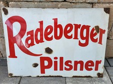 Emailschild radeberger pilsner gebraucht kaufen  Borna