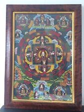 Pintura budista tibetana antiga de mandala Thangka emoldurada comprar usado  Enviando para Brazil