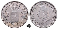 Spagna centimos 1912 usato  Cremona