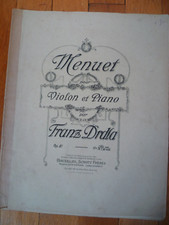 Menuet violon piano d'occasion  Blois