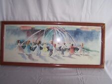 Framed matted maypole for sale  Cartersville