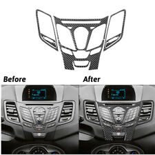 5 peças acabamento de capa de console de rádio interior fibra de carbono para Ford Fiesta 2011-2015 comprar usado  Enviando para Brazil