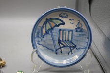 Usado, Assinado M A HADLEY Pottery BEACH CHAIR Coaster – 4,25” de largura B1 comprar usado  Enviando para Brazil