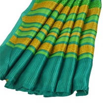 Tecido para artesanato em feltro com estampa de sari vintage sânscrito Sarees seda pura 5 jardas comprar usado  Enviando para Brazil