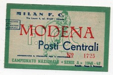 Milan modena biglietto usato  Italia