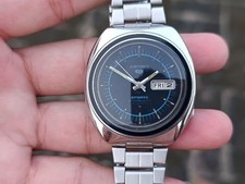 Vintage Preto Seiko 5 Esportes Automático 6119 Day-Date SS Relógio Japonês Masculino comprar usado  Enviando para Brazil