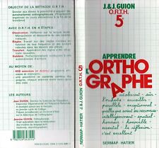 Guion apprendre orthographe d'occasion  Moissac