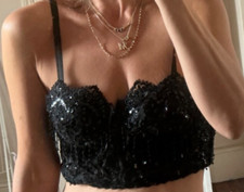 Hunza black sequin for sale  LONDON
