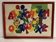 Framed needlepoint alphabet for sale  Cokato
