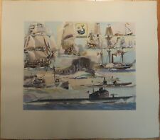 Gouache marin dauphin d'occasion  Fouras