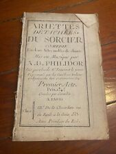 Philidor ariettes détachées d'occasion  Margny-lès-Compiègne