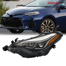Farol de LED preto para Toyota Corolla Driver Side SE XSE XLE 2017-2019 comprar usado  Enviando para Brazil