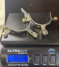 Western spurs leather for sale  LONDON