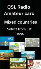 Cartão de rádio amador QSL – década de 1980 em todo o mundo – Selecione na lista – C (c) comprar usado  Enviando para Brazil