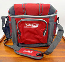 Coleman 9 latas refrigerador de casca macia isolado lancheira de acampamento vermelho preto NOVA ETIQUETA comprar usado  Enviando para Brazil
