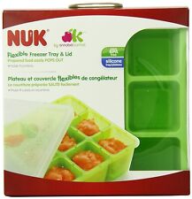Conjunto de bandeja e tampa de freezer flexível para comida de bebê caseira NUK comprar usado  Enviando para Brazil