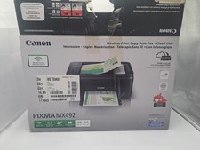 Nova Impressora All-in-One Canon PIXMA MX492 Impressão Sem Fio Cópia Digitalização Fax comprar usado  Enviando para Brazil