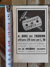 Antica pubblicità 1931 usato  Italia