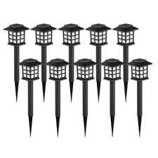 GIGALUMI LUZES SOLARES EXTERNAS PACOTE COM 10 PASSARELA SOLAR BRANCO QUENTE - PRETO comprar usado  Enviando para Brazil