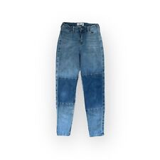 Calça jeans Abercrombie infantil algodão patchwork painel meninas 15/16 SLIM jeans adolescente comprar usado  Enviando para Brazil