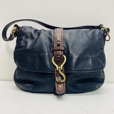 Usado, Bolsa de ombro Cole Haan feminina couro preto bronze ferragens comprar usado  Enviando para Brazil