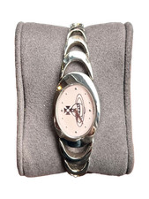 Tamanho 17cm comprimento - Vivienne Westwood relógio concha orbital prata XQVZCTEYO pré-ow comprar usado  Enviando para Brazil