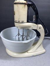 Misturador de cozinha vintage General Electric 3 batedores com tigela de vidro testado, usado comprar usado  Enviando para Brazil