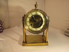Brass clock c1900 for sale  LOCHGILPHEAD