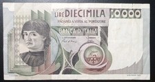 Italia banconota 10000 usato  Viale