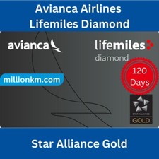 Avianca Airlines Lifemiles Diamond Star Alliance Gold 120 Days And Challenge comprar usado  Enviando para Brazil