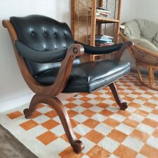 Vintage black leather for sale  Graceville