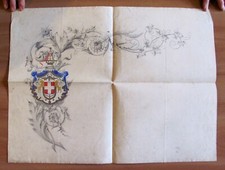 Bozzetto originale stemma usato  Roma