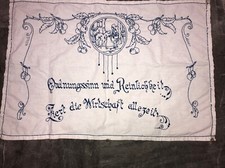 Antikes besticktes leinentuch gebraucht kaufen  Stadtallendorf