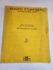Piano concerto tschaikowsky for sale  ROSSENDALE
